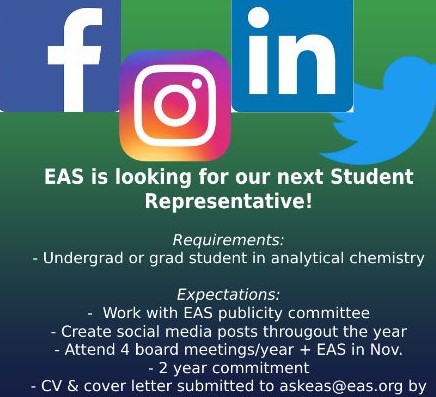 Call for 2024-25 EAS Student Representative