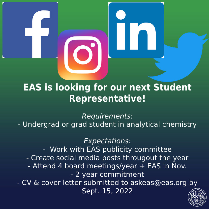 Call for 2023-25 EAS Student Representative