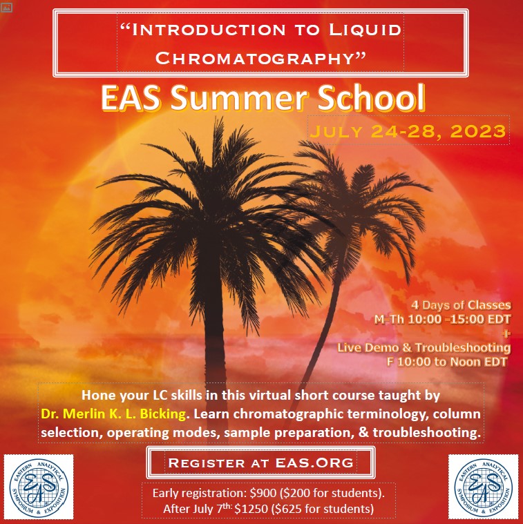 EAS Summer School!  Registration is Open